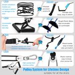 ATENTO Shoulder Rehab Pulley System with Foam HandlesâArm Pulley with Muti-Anchor Door Strap for Physical Therapy Exercises âLatex Resistance Bands for Assisting Rotator Cuff, AC Joint, Shoulder Pain from ATENTO