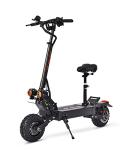 Electric Scooter for Adults - Up to 55 Miles Long Range & 45 MPH, 2800W Dual Motor, 11 inch Thick Off-Road Tires, Dual Suspensions, Foldable Adults Electric Scooter with Dual Oil Brake System by 