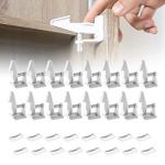 Inaya 16-Pack Cabinet Locks, Child Safety Latches - Baby Proofing Cabinets and Drawer Locks - 3M Adhesive - No Drilling & No Tools Required - Child Proof Your Home from Inaya