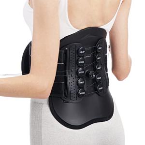 HKJD Back Brace for Lower Back Pain, Back Support Belt for Women & Men, LSO Lumbar Lower Back Support with Lumbar Pad, Adjustable Pulley System Decompression, Ergonomic Design and Soft Breathable 3D Knit Material,for Herniated Disc,Sciatica, Scoliosis fro