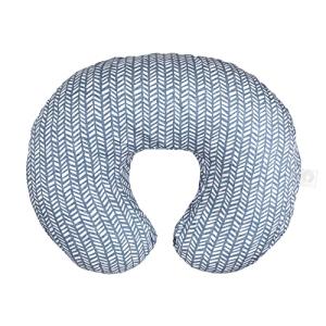 Boppy Original Nursing Support, FKA Boppy Nursing Pillow, Blue Herringbone, Ergonomic Breastfeeding, Bottle Feeding, and Bonding, with Hypoallergenic Fiber Fill, with Removable Cover, Machine Washable by Boppy