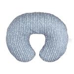 Boppy Original Nursing Support, FKA Boppy Nursing Pillow, Blue Herringbone, Ergonomic Breastfeeding, Bottle Feeding, and Bonding, with Hypoallergenic Fiber Fill, with Removable Cover, Machine Washable by Boppy