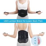 HKJD Back Brace for Lower Back Pain, Back Support Belt for Women & Men, LSO Lumbar Lower Back Support with Lumbar Pad, Adjustable Pulley System Decompression, Ergonomic Design and Soft Breathable 3D Knit Material,for Herniated Disc,Sciatica, Scoliosis fro