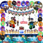 Game Themed Birthday Party Supplies, Party Decorations Including Happy Birthday Banners, Hanging, Foil Balloons, Cake Decorations, Tablecloths, Cupcake Decorations, Balloons, by WAQXTV
