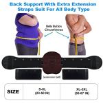 HKJD Back Brace for Lower Back Pain, Back Support Belt for Women & Men, LSO Lumbar Lower Back Support with Lumbar Pad, Adjustable Pulley System Decompression, Ergonomic Design and Soft Breathable 3D Knit Material,for Herniated Disc,Sciatica, Scoliosis fro