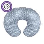 Boppy Original Nursing Support, FKA Boppy Nursing Pillow, Blue Herringbone, Ergonomic Breastfeeding, Bottle Feeding, and Bonding, with Hypoallergenic Fiber Fill, with Removable Cover, Machine Washable by Boppy