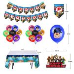 Game Themed Birthday Party Supplies, Party Decorations Including Happy Birthday Banners, Hanging, Foil Balloons, Cake Decorations, Tablecloths, Cupcake Decorations, Balloons, by WAQXTV
