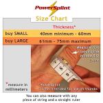 Sports finger splint finger guard brace protection support (2-pack, Large) impact resistant, waterproof by PowerSplint