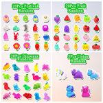 130Pcs Mochi Squishy Toys, Mini Kawaii Squishies Stress Relief Fidget Toys Bulk for Kids Party Favors, Birthday Gifts, Easter Egg Fillers, Valentines Goodie Bags ,Christmas Stocking Stuffers from MEZHOBBY