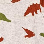 Bekarsy 18 to 24 Month Boy Clothes Summer Outfits Toddler Boy Dinosaur Short Sleeve T-Shirt & Shorts Clothing Set, Brown Dinosaur Set 18-24M/80cm by 