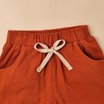 Bekarsy 18 to 24 Month Boy Clothes Summer Outfits Toddler Boy Dinosaur Short Sleeve T-Shirt & Shorts Clothing Set, Brown Dinosaur Set 18-24M/80cm by 