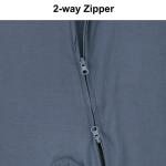 Baby Sleeveless Romper Bamboo 2-Way Zipper 2pcs Toddler Summer Jumpsuit Outfits Infant Footless Pajamas Onesie(Mint & Moonlight Blue, 0-3m) by 