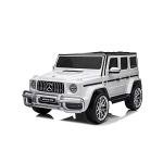 24V 4x4 Mercedes G63 2 Seater Ride on Car with Parental Remote Control for 3-8 Years (White) by FREDDO
