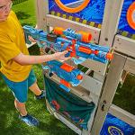 KidKraft Nerf Command Base Battle Fort Wooden Outdoor Two-Story Playset with Rock Walls, Targets and Storage by KidKraft