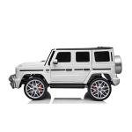 24V 4x4 Mercedes G63 2 Seater Ride on Car with Parental Remote Control for 3-8 Years (White) by FREDDO