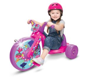 Fly Wheels Trolls 2 15" Cruiser Ride-On with 3 Position Adjustable Seat, Ages 3-7 from Jakks