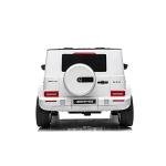 24V 4x4 Mercedes G63 2 Seater Ride on Car with Parental Remote Control for 3-8 Years (White) by FREDDO