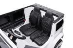 24V 4x4 Mercedes G63 2 Seater Ride on Car with Parental Remote Control for 3-8 Years (White) by FREDDO