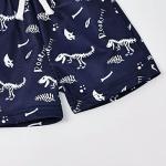 18-24 Month Boy Clothes Summer Outfits Baby Boy Dinosaur Short Sleeve T-Shirt & Shorts Set, Blue Dinosaur Set 18-24M/80cm by 