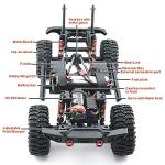 Nsddm 1/10 Scale FJ RC Car, 2.4ghz Remote Control Vehicle, 4WD Off-Road Monster Truck, 4x4 Waterproof Electric Rock Crawler Carï¼ Toy Car for Adult RTR (Color : Blue) from Nsddm