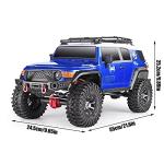 Nsddm 1/10 Scale FJ RC Car, 2.4ghz Remote Control Vehicle, 4WD Off-Road Monster Truck, 4x4 Waterproof Electric Rock Crawler Carï¼ Toy Car for Adult RTR (Color : Blue) from Nsddm