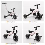 67i Tricycles for 1-3 Year Old Toddler Tricycle with Push Handle for 1-3 Years Old Trikes Toddlers Push Handle Boys and Girls Kids Push Trike Toddler Bike Adjustable Seat and Handle (Pink with Handle) by 67i