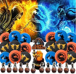 Mortal Kombat Party Supplies Decorations Cake Topper Birthday Backdrop Background Decor from SAOWN