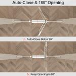 Baby Gate for Doorways Stairs Hallway 85.8-90.5 Inch Wide, Walk Through Child Gates with Pressure Mounted Extention Kit, Indoor Safety Child Gates for Kids or Pets by Rainbow Trade Co Ltd