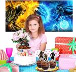 Mortal Kombat Party Supplies Decorations Cake Topper Birthday Backdrop Background Decor from SAOWN