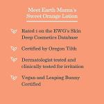 Earth Mama Sweet Orange Baby Lotion | Nourishing Organic Calendula + Rooibos for Sensitive Skin, 8 Fl Oz from Earth Mama Angel Baby