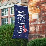 Happy 4th of July Flags 3 x 5 Ft Outdoor Double Sided Independence Day Garden Flag Strips Fireworks Patriotic Flag with Grommets for Memorial Day American Holiday Outside Party Supplies Decor from Tatuo