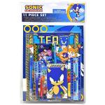 Sonic The Hedgehog School Supplies Value Pack for Kids - 13 Pc Bundle with Sonic Folders, Notebook, and Stickers for Boys and Girls | Sonic Back to School Supplies by UPD