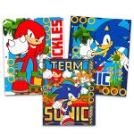 Sonic The Hedgehog School Supplies Value Pack for Kids - 13 Pc Bundle with Sonic Folders, Notebook, and Stickers for Boys and Girls | Sonic Back to School Supplies by UPD