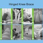 Hinged Knee Brace, Adjustable Post Op Knee Brace Knee Immobilizer, Medical Knee Support for MCL ACL PCL Ligament, Knee Brace for Arthritis Pain and Support, Button Locking by Focket