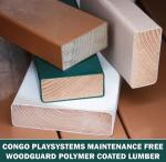 Congo Monkey Playsystem #3 with Swing Beam - White and Sand Low Maintenance Play Set - Made in The USA - Polymer Coated Playset from Congo Play