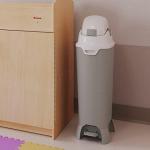 Foundations Premium Hands-Free Tall Diaper Pail with Airtight Lid, Diaper Disposal for Childcare Centers and Home Use, No Assembly Required (Gray) from Foundations