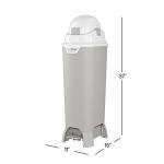 Foundations Premium Hands-Free Tall Diaper Pail with Airtight Lid, Diaper Disposal for Childcare Centers and Home Use, No Assembly Required (Gray) from Foundations