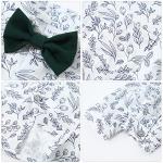 YALLET Toddler Baby Boy Clothes Suit Gentleman Wedding Outfits, Formal Dress Shirt+Bowtie+Vest+Boutonniere+Suspender Pants by 