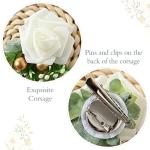 YALLET Toddler Baby Boy Clothes Suit Gentleman Wedding Outfits, Formal Dress Shirt+Bowtie+Vest+Boutonniere+Suspender Pants by 