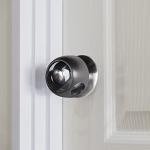 CLYMENE Improved Door Knob Covers Child Proof Door Handle Covers Child Safety, Baby Proof Door Knob Locks for Kids, 4 Pack (Clear-Black) from CLYMENE