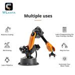 wlkata Mirobot Educational Kit 6 Axis Robot Mini Programmable Gripper arm Lightweight Educational Desktop Robotic arm 6DoF Lightweight Desktop Robotic Arm for K12 or 3D Printer by wlkata
