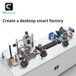 wlkata Mirobot Educational Kit 6 Axis Robot Mini Programmable Gripper arm Lightweight Educational Desktop Robotic arm 6DoF Lightweight Desktop Robotic Arm for K12 or 3D Printer by wlkata