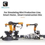 wlkata Mirobot Educational Kit 6 Axis Robot Mini Programmable Gripper arm Lightweight Educational Desktop Robotic arm 6DoF Lightweight Desktop Robotic Arm for K12 or 3D Printer by wlkata