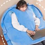 LCYZ Tortoise Plush Pillow Turtle Shell, Wearable Turtle Shell Pillows, Oversized Doll Stuffed Animal Costume Plush Toy Funny Dress Up, Decorative Pillow Cushion Floor Pillow , blue-160cm/64in by LCYZ