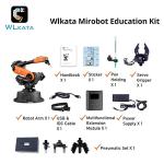 wlkata Mirobot Educational Kit 6 Axis Robot Mini Programmable Gripper arm Lightweight Educational Desktop Robotic arm 6DoF Lightweight Desktop Robotic Arm for K12 or 3D Printer by wlkata