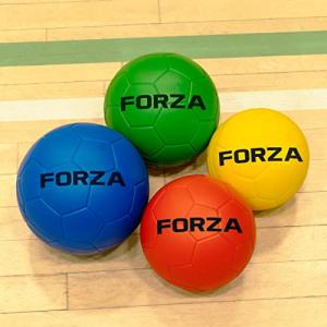 Forza Foam Handballs [Size 1] | Playground Ball Equipment for Kids | Indoor/Outdoor Games | Foam Balls for Sports & Fun | Lightweight Recreational Handball (Pack of 4, Carry Bag) by Net World Sports
