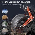 Electric Scooter for Adults, E-Scooter with 74.5 Miles Travel Range, Detachable 48V 35AH Battery, 5000W Powerful Dual Motor, Max Speed 43.5Mph, 12" Vacuum Tire Foldable Escooters by Dongguan Lvkang Energy Saving Technology Co., LTD