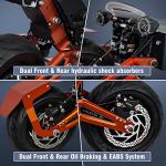 Electric Scooter for Adults, E-Scooter with 74.5 Miles Travel Range, Detachable 48V 35AH Battery, 5000W Powerful Dual Motor, Max Speed 43.5Mph, 12" Vacuum Tire Foldable Escooters by Dongguan Lvkang Energy Saving Technology Co., LTD