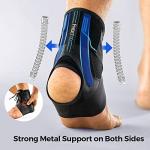 FREETOO Ankle Brace Maximum Metal Support for Men & Women, Compression Foot Support for Sprained Ankle, Plantar Fasciitis,Injury Recovery, Lace up Ankle Support for Running Volleyball Left/Right from FREETOO