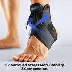 FREETOO Ankle Brace Maximum Metal Support for Men & Women, Compression Foot Support for Sprained Ankle, Plantar Fasciitis,Injury Recovery, Lace up Ankle Support for Running Volleyball Left/Right from FREETOO